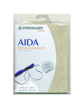  Precut Aida Fine 14CT, colour 3279.54, Rustico 48 x 36 cm
