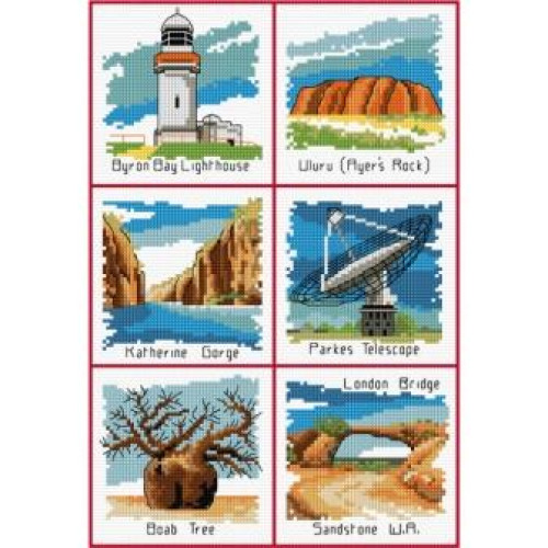 Grey Nomads counted cross stitch kit or chart by Country Threads 