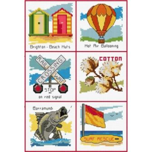 Grey Nomads counted cross stitch kit or chart by Country Threads 