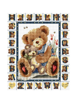 ABC Bears cross stitch kit or chart from Country Threads 
