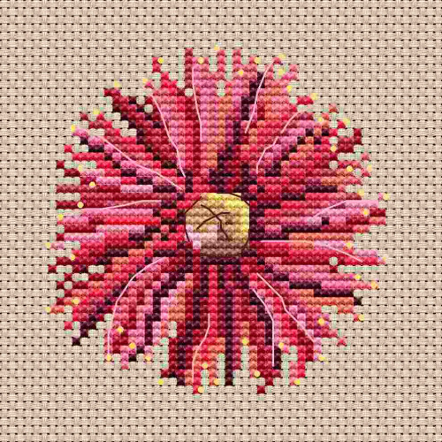 Red Flowering Gum Blossom counted cross stitch kit
