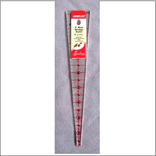 Quilters Ruler 9 degree wedge ruler