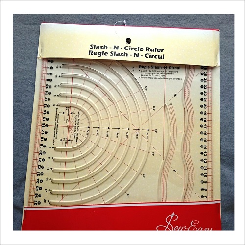 Slash-n-Circle Ruler by Sew Easy