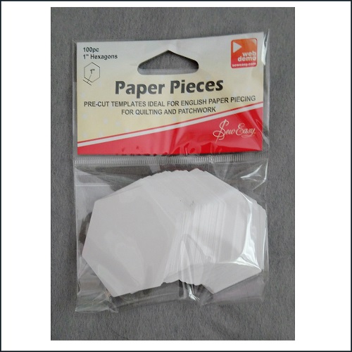 Sew Easy English Paper Pieces - Hexagon 1 inch