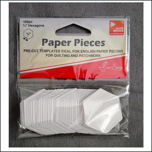 Sew Easy English Paper Pieces - Hexagon 0.75inch