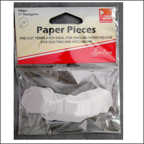 Sew Easy English Paper Pieces - Hexagon 0.5inch