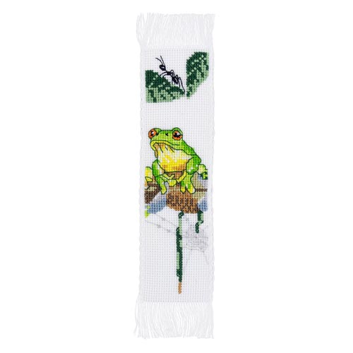 Frog cross stitch bookmark kit by Natalie Jane Parker