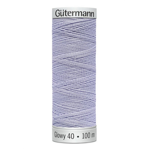 Gutermann Glowy 40 machine embroidery thread 100m 7 colours