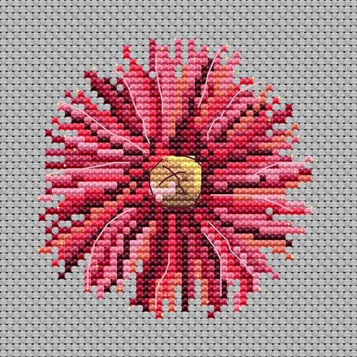 Red Flowering Gum Blossom counted cross stitch kit