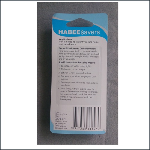 Iron-on hemming and mending tape 2 metres