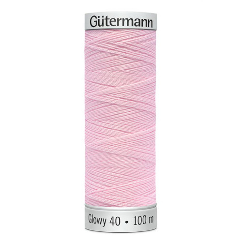 Gutermann Glowy 40 machine embroidery thread 100m 7 colours