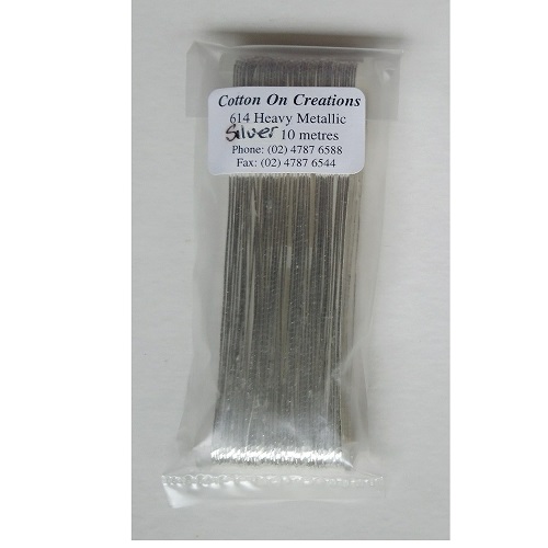 YLI Heavy Metallic Silver Thread 614